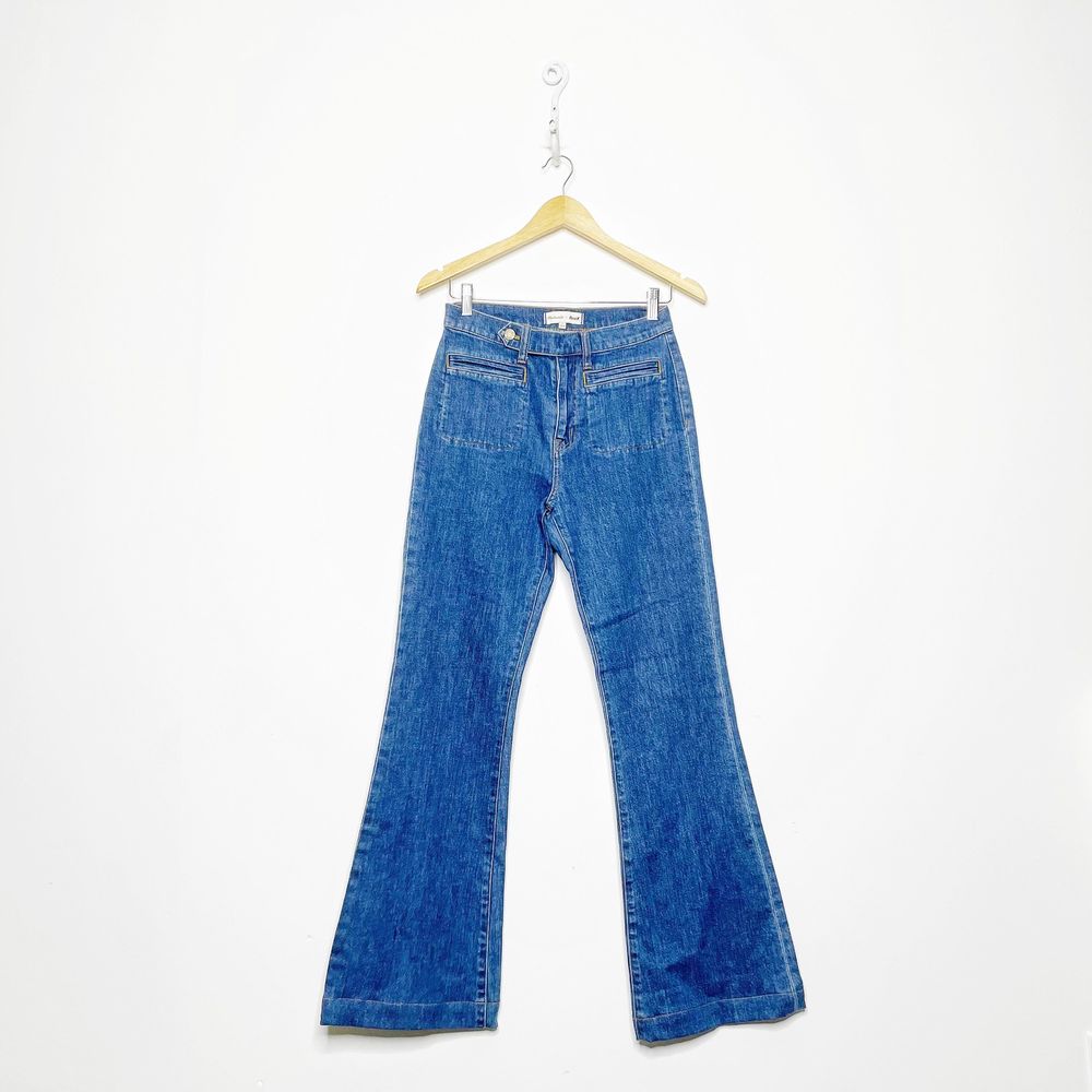 Madewell x Daryl K High Rise Fontaine Flare Jeans E9656 medium blue Womens 27
